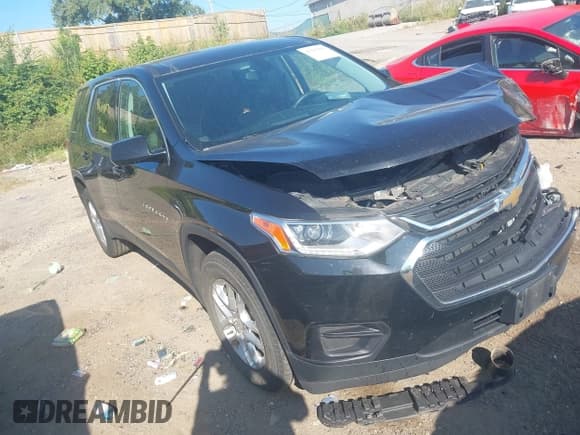 ✅ 2018 Chevrolet Traverse LS • VIN: 1GNEVFKW3JJ111155 • Lot: 43103902. Wystawiony na IAAI z przebiegiem 121 285 mil. Bezpłatny archiwum sprzedaży aukcyjnych z USA i szczegółowy raport historii pojazdu na DreamBid. Zdjęcie 1.
