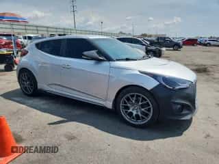 2013 Hyundai Veloster Turbo with VIN KMHTC6AE5DU169202, listed as a Copart auction lot 69867375 with 72,944 mi miles and Salvage title. Bid and sale history available at DreamBid. Image 4.