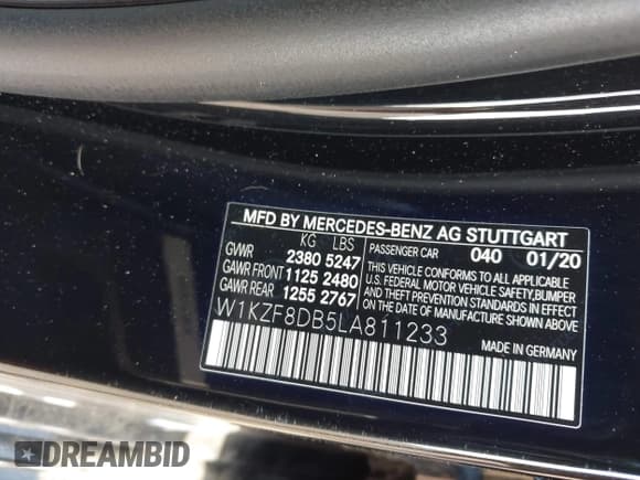 ✅ 2020 Mercedes-Benz E 350 • VIN: W1KZF8DB5LA811233 • Лот: 42535383. Опубликован ранее на IAAI с пробегом 62 003 миль. Бесплатный доступ к архиву аукционных продаж из США и подробный отчёт об истории автомобиля на DreamBid. Изображение 9.
