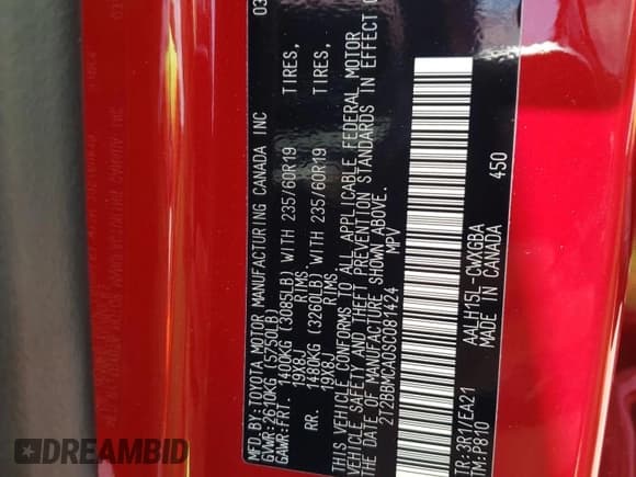 ✅ 2025 Lexus RX 350h Premium • VIN: 2T2BBMCA0SC081424 • Lot: 62728185. Listed on Copart with 1,044 mi. Free auction sales archive from the USA and detailed vehicle history report at DreamBid. Image 13.