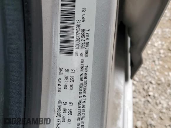 ✅ 2007 Chrysler Sebring Touring • VIN: 1C3LC56R77N528143 • Лот: 85285685. Опубликован ранее на Copart с пробегом 198 305 миль. Бесплатный доступ к архиву аукционных продаж из США и подробный отчёт об истории автомобиля на DreamBid. Изображение 12.