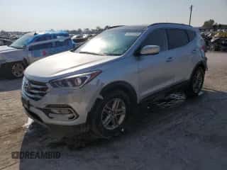 2017 Hyundai Santa Fe 2.4L z VIN 5XYZUDLB0HG407547, wystawiony jako Copart lot #80757665 z przebiegiem 151 075 mil mil oraz Czysty tytuł • Clean title. Historia ofert i sprzedaży dostępna na DreamBid. Obrazek 1.