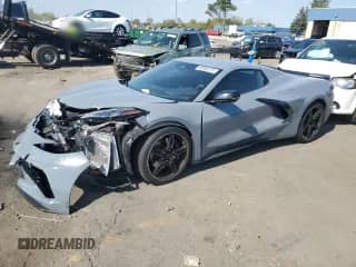 2024 Chevrolet Corvette 2LT с VIN 1G1YB3D4XR5107724, выставлен на аукционе Copart как лот 80686075 с пробегом 8 025 миль миль и Чистый • Clean title. История ставок и продаж доступна на DreamBid. Изображение 1.