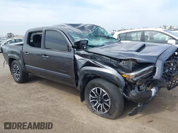 ✅ 2023 Toyota Tacoma SR • VIN: 3TMCZ5AN6PM618750 • Lot: 42239475. Listed on IAAI with 34,719 mi. Free auction sales archive from the USA and detailed vehicle history report at DreamBid. Image 1.