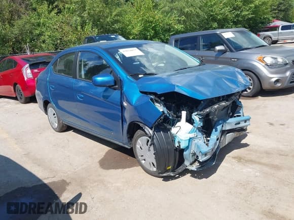 ✅ 2024 Mitsubishi Mirage ES • VIN: ML32FUFJ2RHF18145 • Lot: 43034877. Wystawiony na IAAI z przebiegiem 6 368 mil. Bezpłatny archiwum sprzedaży aukcyjnych z USA i szczegółowy raport historii pojazdu na DreamBid. Zdjęcie 1.