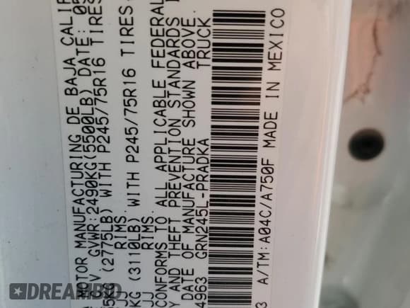 ✅ 2015 Toyota Tacoma • VIN: 3TMLU4EN3FM194963 • Лот: 54074415. Опубликован ранее на Copart с пробегом 170 864 миль. Бесплатный доступ к архиву аукционных продаж из США и подробный отчёт об истории автомобиля на DreamBid. Изображение 12.