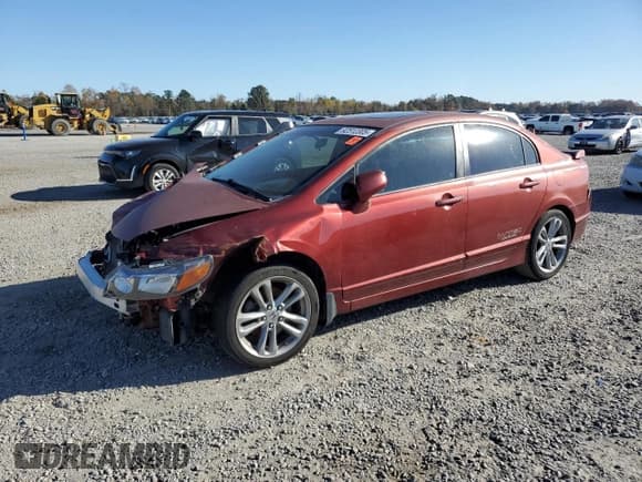 ✅ 2008 Honda Civic Si • VIN: 2HGFA55578H707694 • Lot: 92512305. Listed on Copart with 199,095 mi. Free auction sales archive from the USA and detailed vehicle history report at DreamBid. Image 1.