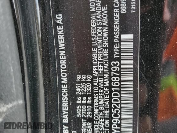 ✅ 2013 BMW 6 Series 650i • VIN: WBAYP9C52DD168793 • Лот: 93090135. Опубликован ранее на Copart с пробегом 110 729 миль. Бесплатный доступ к архиву аукционных продаж из США и подробный отчёт об истории автомобиля на DreamBid. Изображение 13.