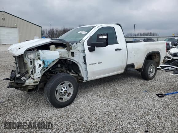 ✅ 2022 Chevrolet Silverado 2500HD Work Truck • VIN: 1GC0WLE70NF247383 • Lot: 45343125. Listed on Copart with 73,428 mi. Free auction sales archive from the USA and detailed vehicle history report at DreamBid. Image 1.