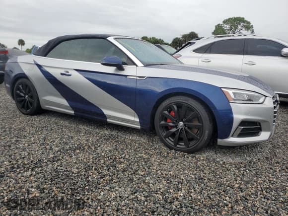 ✅ 2018 Audi A5 Cabriolet Prestige • VIN: WAU2NGF53JN013817 • Lot: 74196474. Listed on Copart with Not provided. Free auction sales archive from the USA and detailed vehicle history report at DreamBid. Image 4.