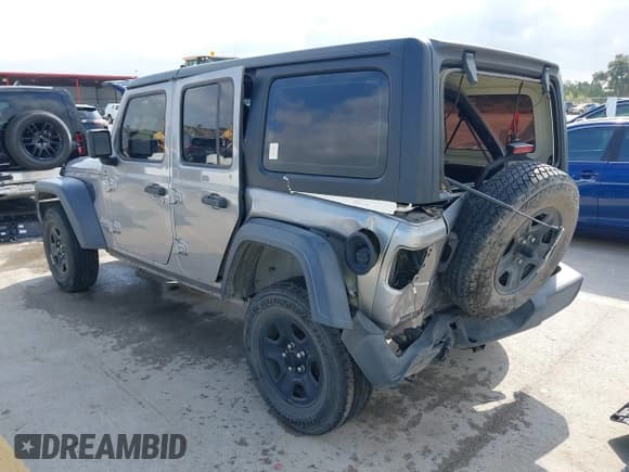 ✅ 2018 Jeep Wrangler Unlimited Sport S • VIN: 1C4HJXDG6JW267464 • Lot: 43529743. Listed on IAAI with 119,923 mi. Free auction sales archive from the USA and detailed vehicle history report at DreamBid. Image 3.
