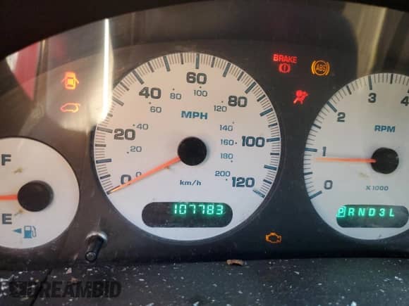 2003 Dodge Caravan Sport with VIN 2D4GP44LX3R211838, listed as a Copart auction lot 74988804 with 107,783 mi miles and Salvage title. Bid and sale history available at DreamBid. Image 9.