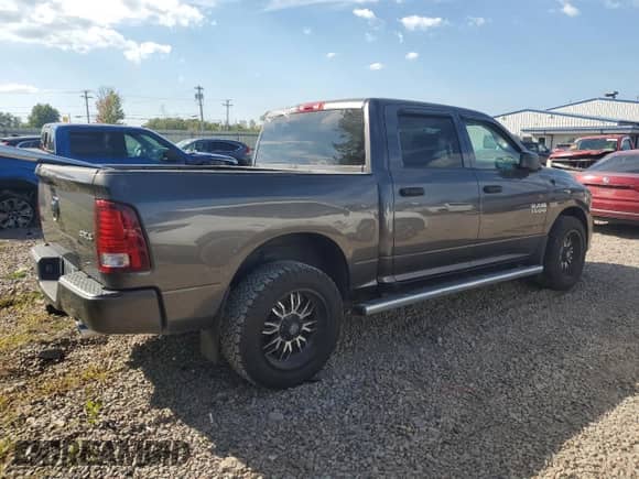 2016 Ram 1500 Express with VIN 3C6RR7KT2GG163629, listed as a Copart auction lot 70917385 with 75,334 mi miles and Salvage title. Bid and sale history available at DreamBid. Image 3.