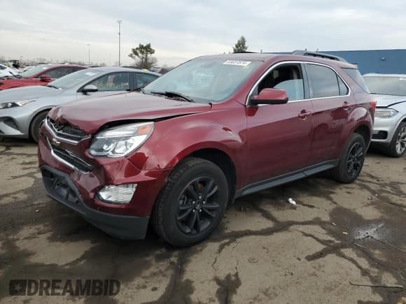 ✅ 2017 Chevrolet Equinox LT • VIN: 2GNALCEK2H6151536 • Лот: 83037874. Опубликован ранее на Copart с пробегом 61 252 миль. Бесплатный доступ к архиву аукционных продаж из США и подробный отчёт об истории автомобиля на DreamBid. Изображение 1.