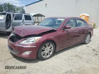 2013 Hyundai Genesis 3.8L z VIN KMHGC4DD7DU221907, wystawiony jako Copart lot #68368624 z przebiegiem 118 708 mil mil oraz Czysty tytuł • Clean title. Historia ofert i sprzedaży dostępna na DreamBid. Obrazek 1.
