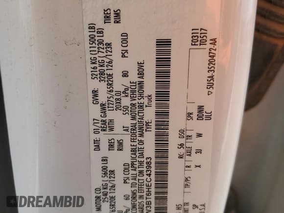 ✅ 2017 Ford F-350 King Ranch • VIN: 1FT8W3BT6HEC43983 • Lot: 82622575. Listed on Copart with 185,277 mi. Free auction sales archive from the USA and detailed vehicle history report at DreamBid. Image 12.