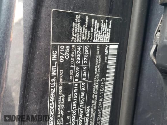 ✅ 2011 Mercedes-Benz R 350 • VIN: 4JGCB6FE2BA118363 • Lot: 58816025. Listed on Copart with 190,442 mi. Free auction sales archive from the USA and detailed vehicle history report at DreamBid. Image 13.