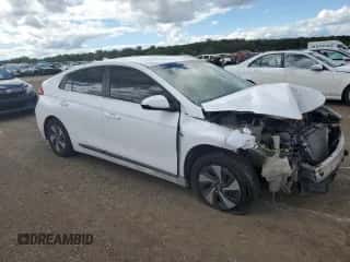 2017 Hyundai Ioniq SEL with VIN KMHC75LC1HU049378, listed as a Copart auction lot 63281973 with Not provided miles and . Bid and sale history available at DreamBid. Image 4.