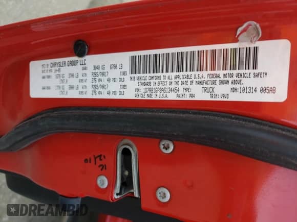 2010 Dodge 1500 ST с VIN 1D7RB1GP8AS134454, выставлен на аукционе Copart как лот 82430444 с пробегом 126 008 миль миль и Чистый • Clean title. История ставок и продаж доступна на DreamBid. Изображение 12.