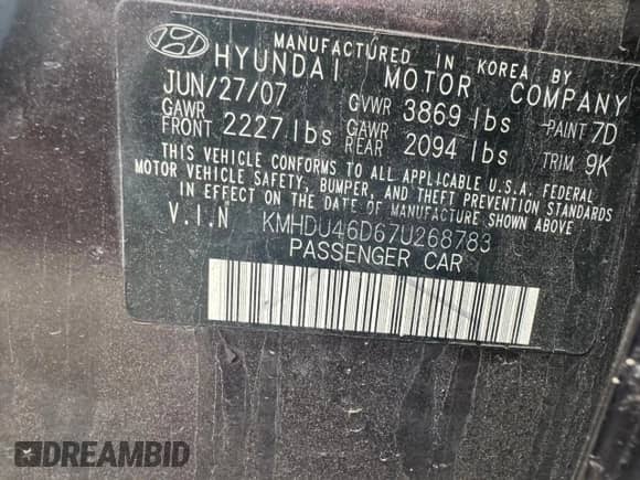 ✅ 2008 Hyundai Elantra GLS • VIN: KMHDU46D78U554661 • Lot: 42025654. Wystawiony na Copart z przebiegiem 134 499 mil mil. Skorzystaj z bezpłatnego archiwum sprzedaży aukcyjnych z USA i zobacz szczegółowy raport historii pojazdu na DreamBid. Zdjęcie 13.