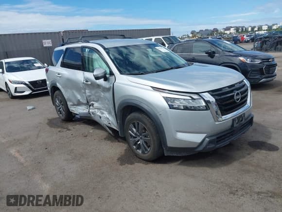 ✅ 2022 Nissan Pathfinder SV • VIN: 5N1DR3BA9NC255911 • Lot: 43231938. Listed on IAAI with 84,754 mi. Free auction sales archive from the USA and detailed vehicle history report at DreamBid. Image 1.