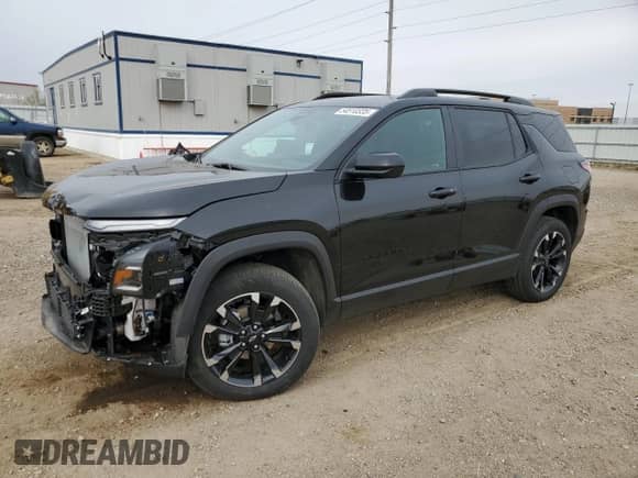 2025 Chevrolet Equinox AWD RS с VIN 3GNAXTEG3SL189277, выставлен на аукционе Copart как лот 54510335 с пробегом 6 368 миль миль и Списание • Salvage title. История ставок и продаж доступна на DreamBid. Изображение 1.