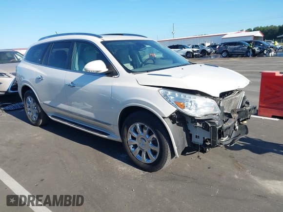 ✅ 2014 Buick Enclave Leather • VIN: 5GAKRBKD3EJ358027 • Лот: 43116785. Опубликован ранее на IAAI с пробегом 104 435 миль. Бесплатный доступ к архиву аукционных продаж из США и подробный отчёт об истории автомобиля на DreamBid. Изображение 1.