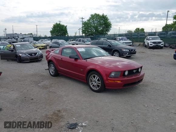 ✅ 2005 Ford Mustang GT Deluxe • VIN: 1ZVHT82H055218846 • Lot: 42169493. Listed on IAAI with 184,397 mi. Free auction sales archive from the USA and detailed vehicle history report at DreamBid. Image 1.