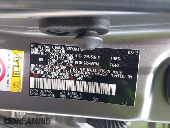 ✅ 2017 Lexus NX 200t • VIN: JTJYARBZ0H2082051 • Lot: 42676200. Wystawiony na IAAI z przebiegiem 137 351 mil. Bezpłatny archiwum sprzedaży aukcyjnych z USA i szczegółowy raport historii pojazdu na DreamBid. Zdjęcie 9.