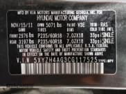 ✅ 2012 Hyundai Santa Fe SE • VIN: 5XYZH4AG3CG117525 • Lot: 75181374. Listed on Copart with 96,764 mi. Free auction sales archive from the USA and detailed vehicle history report at DreamBid. Image 13.