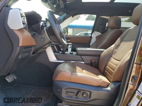 ✅ 2024 Toyota Tundra 1794 Edition • VIN: 5TFMA5DB7RX201356 • Lot: 81678665. Listed on Copart with 27,182 mi. Free auction sales archive from the USA and detailed vehicle history report at DreamBid. Image 7.