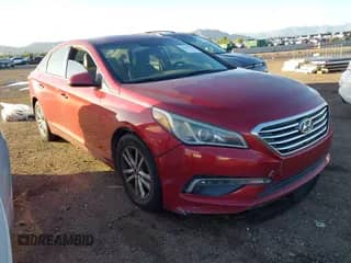 2015 Hyundai Sonata SE with VIN 5NPE24AF9FH005753, listed as a IAAI auction lot 43451360 with 184,939 mi miles and . Bid and sale history available at DreamBid. Image 1.