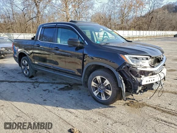 ✅ 2019 Honda Ridgeline RTL-T • VIN: 5FPYK3F66KB025832 • Lot: 91907125. Listed on Copart with 117,524 mi. Free auction sales archive from the USA and detailed vehicle history report at DreamBid. Image 4.