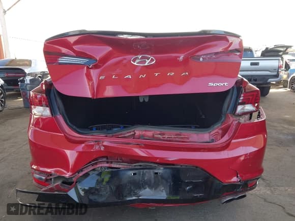 ✅ 2019 Hyundai Elantra Sport • VIN: KMHD04LB1KU833481 • Lot: 43269177. Listed on IAAI with 108,637 mi. Free auction sales archive from the USA and detailed vehicle history report at DreamBid. Image 6.