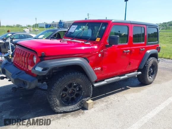 ✅ 2018 Jeep Wrangler Unlimited Sport S • VIN: 1C4HJXDGXJW168940 • Lot: 42200607. Listed on IAAI with 60,308 mi. Free auction sales archive from the USA and detailed vehicle history report at DreamBid. Image 18.