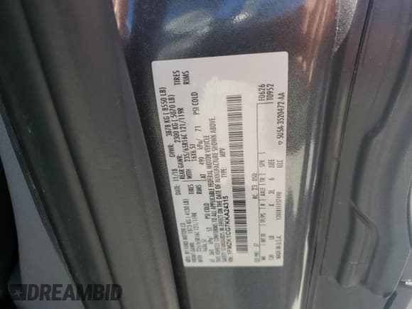 ✅ 2019 Ford Transit • VIN: 1FMZK1CG7KKA24315 • Лот: 75859204. Опубликован ранее на Copart с пробегом 148 584 миль. Бесплатный доступ к архиву аукционных продаж из США и подробный отчёт об истории автомобиля на DreamBid. Изображение 13.