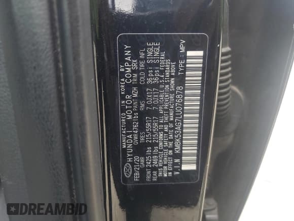 ✅ 2020 Hyundai Kona Ultimate • VIN: KM8K53AG7LU076878 • Лот: 69182784. Опубликован ранее на Copart с пробегом 53 549 миль. Бесплатный доступ к архиву аукционных продаж из США и подробный отчёт об истории автомобиля на DreamBid. Изображение 14.