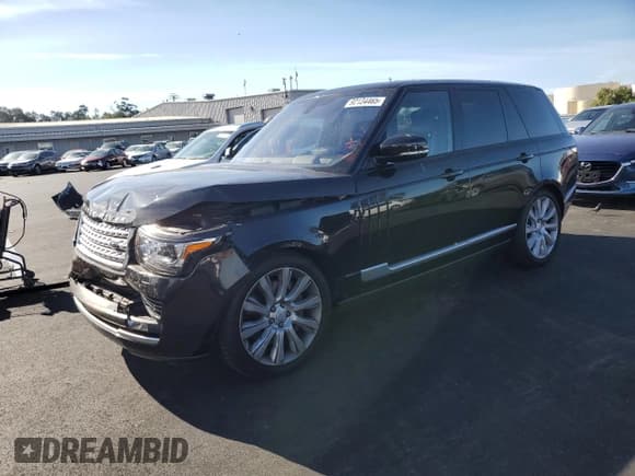 ✅ 2016 Land Rover Range Rover Supercharged • VIN: SALGS2EF5GA306254 • Lot: 92134465. Listed on Copart with 75,891 mi. Free auction sales archive from the USA and detailed vehicle history report at DreamBid. Image 1.