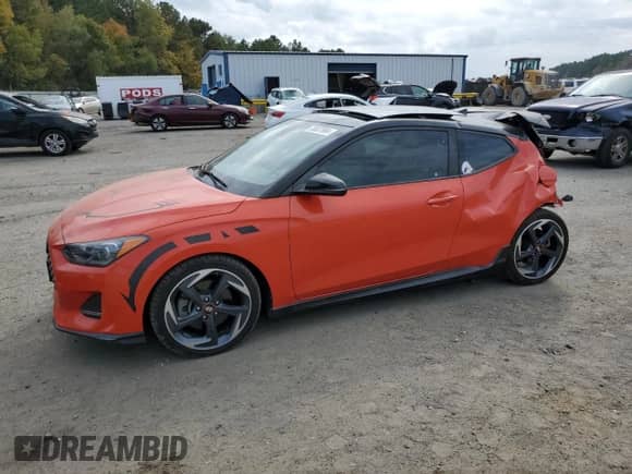 2019 Hyundai Veloster Turbo z VIN KMHTH6AB6KU018924, wystawiony jako Copart lot #78537984 z przebiegiem 57 656 mil mil oraz Szkoda całkowita • Salvage title. Historia ofert i sprzedaży dostępna na DreamBid. Obrazek 1.