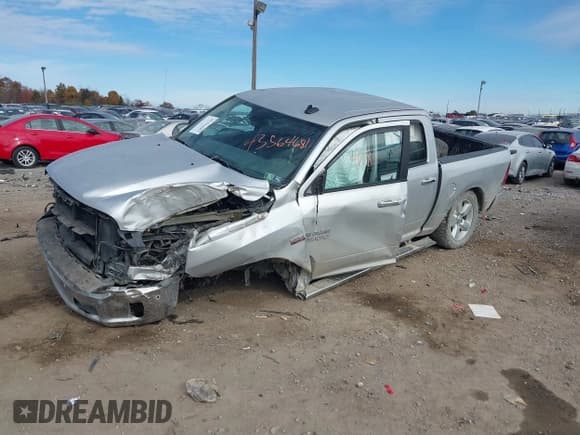 ✅ 2017 Ram 1500 Big Horn • VIN: 3C6RR7LT7HG708420 • Lot: 43564681. Listed on IAAI with 148,000 mi. Free auction sales archive from the USA and detailed vehicle history report at DreamBid. Image 2.