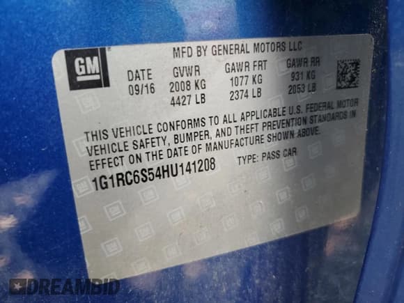 ✅ 2017 Chevrolet Volt LT • VIN: 1G1RC6S54HU141208 • Lot: 91365765. Wystawiony na Copart z przebiegiem 73 624 mil. Bezpłatny archiwum sprzedaży aukcyjnych z USA i szczegółowy raport historii pojazdu na DreamBid. Zdjęcie 14.