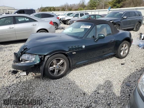 ✅ 2001 BMW Z3 2.5 • VIN: WBACN33451LK48451 • Lot: 60885354. Listed on Copart with Not provided. Free auction sales archive from the USA and detailed vehicle history report at DreamBid. Image 1.