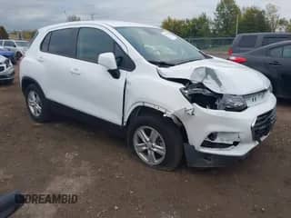 2019 Chevrolet Trax LS with VIN 3GNCJNSB3KL357790, listed as a IAAI auction lot 43467184 with 40,454 mi miles and . Bid and sale history available at DreamBid. Image 1.