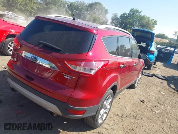 ✅ 2015 Ford Escape Titanium • VIN: 1FMCU9J96FUC67353 • Lot: 43212142. Listed on IAAI with 160,177 mi. Free auction sales archive from the USA and detailed vehicle history report at DreamBid. Image 4.