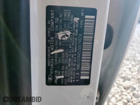 ✅ 2018 Hyundai Tucson SEL • VIN: KM8J33A45JU679624 • Лот: 85768585. Опубликован ранее на Copart с пробегом 111 467 миль. Бесплатный доступ к архиву аукционных продаж из США и подробный отчёт об истории автомобиля на DreamBid. Изображение 13.
