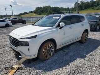 2023 Hyundai Santa Fe Calligraphy z VIN 5NMS5DAL2PH535125, wystawiony jako Copart lot #65942405 z przebiegiem Nie podano mil oraz Szkoda całkowita • Salvage title. Historia ofert i sprzedaży dostępna na DreamBid. Obrazek 1.