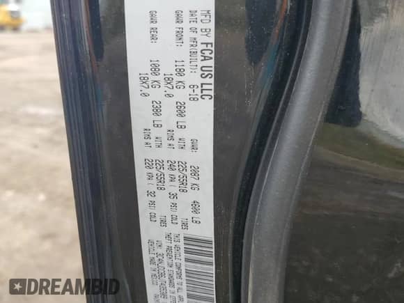 2018 Jeep Compass Limited z VIN 3C4NJDCB6JT435309, wystawiony jako Copart lot #81708385 z przebiegiem 88 825 mil mil oraz Czysty tytuł • Clean title. Historia ofert i sprzedaży dostępna na DreamBid. Obrazek 14.