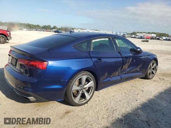 ✅ 2020 Audi A5 Sportback Premium Plus • VIN: WAUCNCF5XLA014857 • Лот: 54948955. Опубликован ранее на Copart с пробегом 53 802 миль. Бесплатный доступ к архиву аукционных продаж из США и подробный отчёт об истории автомобиля на DreamBid. Изображение 3.