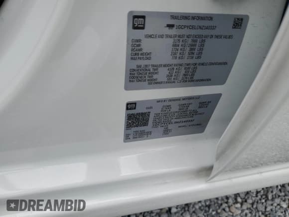 ✅ 2022 Chevrolet Silverado 1500 Custom Trail Boss • VIN: 1GCPYCEL0NZ140337 • Lot: 47146235. Wystawiony na Copart z przebiegiem 51 913 mil. Bezpłatny archiwum sprzedaży aukcyjnych z USA i szczegółowy raport historii pojazdu na DreamBid. Zdjęcie 13.