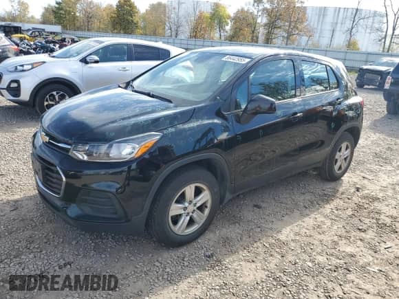 2019 Chevrolet Trax LS with VIN 3GNCJNSB8KL246071, listed as a Copart auction lot 86442955 with 106,300 mi miles and Salvage title. Bid and sale history available at DreamBid. Image 1.